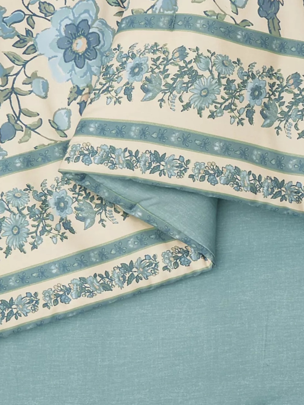 NWT Spartina 449 Mystic Moss Floral 3PC Cotton Sateen Comforter Set Full/Queen - Picture 5 of 10